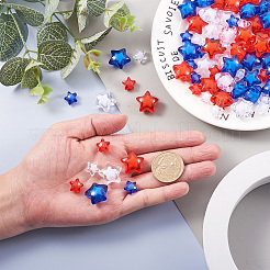 450шт 6 стиля прозрачные акриловые бусины&nbsp;TACR-CD0001-05