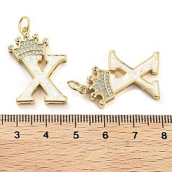 Латунные микропаве прозрачные подвески с фианитом KK-G498-01X-02