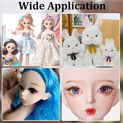 15шт 3 стиля плюшевые кукольные ресницы-полоски&nbsp;DOLL-CP0001-07B