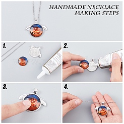 Flatback стеклянные кабошоны для поделок проектов GGLA-S047-25mm-06D