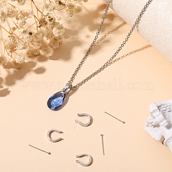 Антикоррозийные 4 шт. 925 подвески-капли из стерлингового серебра с шарообразными головками STER-BBC0001-92