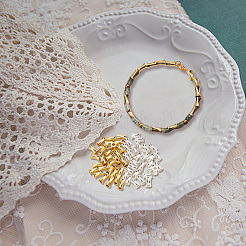 60шт 2 цвета латунные бусины&nbsp;FIND-BC0004-10