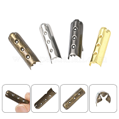 200 шт. 4-х цветные пряжки для шнурков из сплава колонн&nbsp;FIND-SP0004-68B