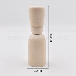 Незаконченные деревянные куклы DOLL-PW0002-019