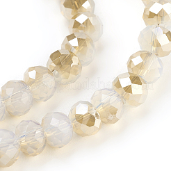 Стеклянные бусины с гальваническим покрытием &nbsp;GLAA-K027-HR-A01