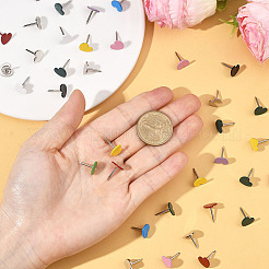 100 шт. железные канцелярские кнопки&nbsp;AJEW-SP0003-98A