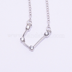 Кулоны из сплава со стразами&nbsp;NJEW-WH0007-02A