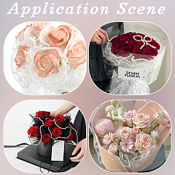 3 пакет 3-х цветная органза для упаковки цветов DIY-CY0001-79