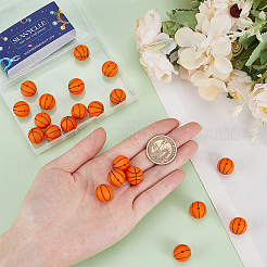 32шт все виды спортивных мячей силиконовые бусины SIL-SC0001-81B