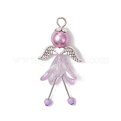 Подвески ангелы из акрила и сплава&nbsp;PALLOY-JF04141