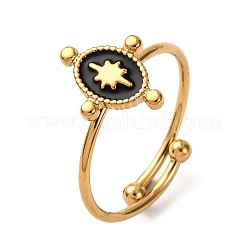 Кольца-манжеты из нержавеющей стали 304 с эмалью для женщин&nbsp;RJEW-F194-04G