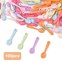 100 шт. Непрозрачные акриловые подвески OACR-YW0003-73