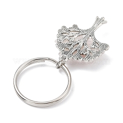 Брелок-подвеска из натурального розового кварца и сплава «Древо жизни» KEYC-JKC00648-05