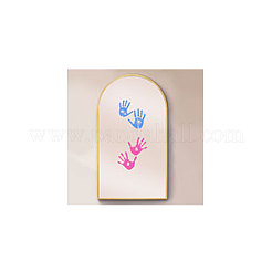 Водонепроницаемые светоотражающие пластиковые зеркальные наклейки DIY-WH0668-009