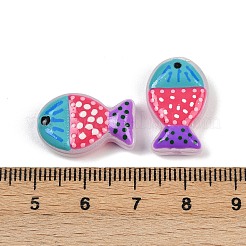 Выпечка окрашенные стеклянные бусины LAMP-F036-02H