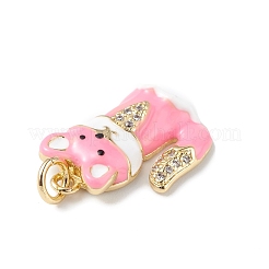 Стойки обшивки латунь микро проложить Циркон подвеску KK-F848-01G