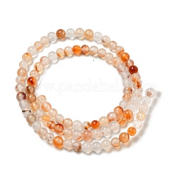 Нити натуральных бусин из красного дендритного агата G-A232-A02-01