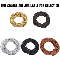 10 м круглый шнур из искусственной кожи с плетением WL-GF0001-32B-03