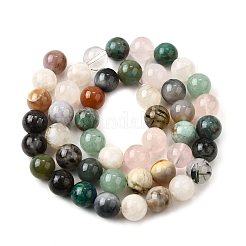 Нити бусин из натурального кварцевого кристалла G-B143-A01-8mm