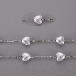 Handmade abs пластмасса имитация жемчужина бисера цепочки STAS-T052-39P