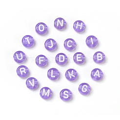 Прозрачные сиреневые акриловые бусины TACR-YW0001-08I