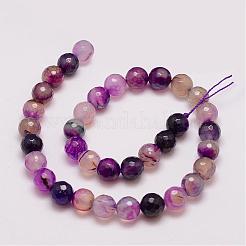 Натуральные полосатые агатовые / полосатые агатовые нити&nbsp;G-G882-10mm-D02-4