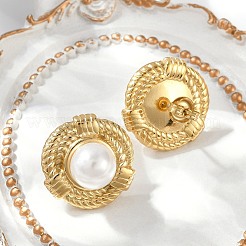 Серьги-гвоздики из нержавеющей стали 304 EJEW-G423-31A-G