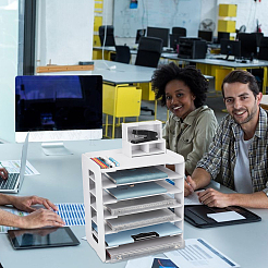 Однослойные держатели для папок из ПВХ&nbsp;ODIS-WH0099-101