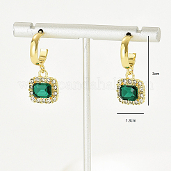 Геометрические квадратные серьги-гвоздики из сплава QF1069