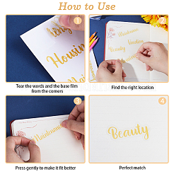 Водонепроницаемые декоративные наклейки из ПВХ DIY-WH0308-369