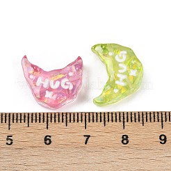 Симпатичные прозрачные бусины из смоляной эмали RESI-L047-05