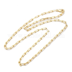 925 колье-цепочка из стерлингового серебра со скрепками NJEW-I124-006