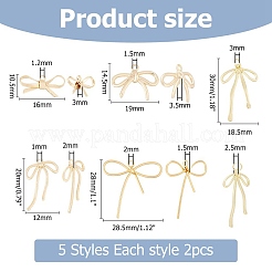 10шт 5 стиля латунные подвески&nbsp;KK-HS0001-16
