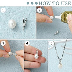 925 штырь из стерлингового серебра с родиевым покрытием и микропаве из кубического циркония STER-T004-27P