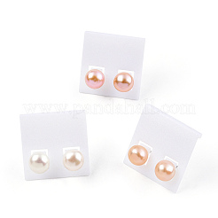 Натуральный жемчуг серьги PEAR-N020-08B