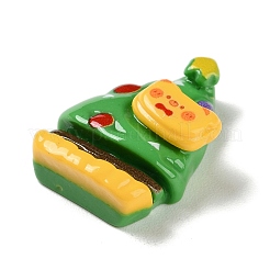 Кабошоны из непрозрачной смолы с рождественской тематикой RESI-F053-B01