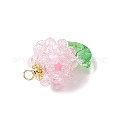 Цветок стеклянные подвески&nbsp;PALLOY-MZ00805-02