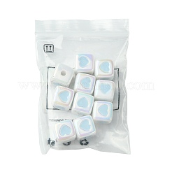 10 шт. непрозрачные акриловые эмалевые бусины&nbsp;ACRC-FS0001-02C