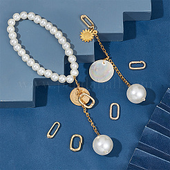 6 шт. 3 стиля латунных пружинных затворных колец KK-HY0003-60