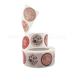 8 стили самоклеящиеся крафт-бумаги подарочные бирки наклейки&nbsp;X-STIC-PW0002-107A