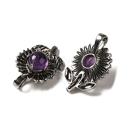 Подвески из натурального аметиста &nbsp;G-A095-03AS-02