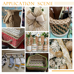 Плетеная лента из мешковины OCOR-WH0079-53C