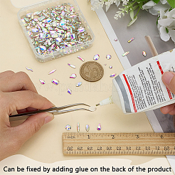 580шт 14 стиля стеклянные кабошоны со стразами&nbsp;GGLA-FG0001-06