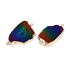 Подвески-звенья/соединители из натуральных агатовых самородков&nbsp;G-T144-66