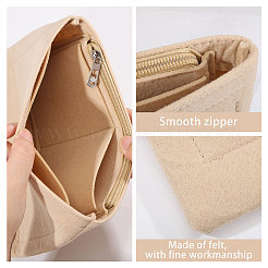 Войлочная вставка-органайзер для кошелька&nbsp;AJEW-WH0434-16A-02