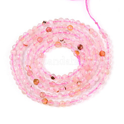 Натуральные вишневые агатовые бусины G-T143-10