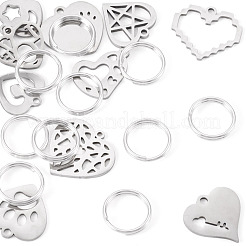 10 шт. 10 стиля подвески из нержавеющей стали 201&nbsp;STAS-TA0003-45