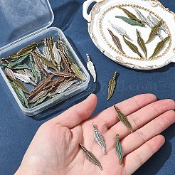 60 шт. 4 цвета подвески из сплава в тибетском стиле&nbsp;TIBEP-FS0001-18