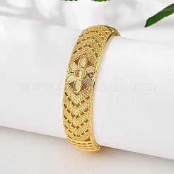 Латунные браслеты для женщин&nbsp;BJEW-D313-07G