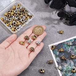 60 шт. Европейские бусины из сплава 3 цветов FIND-PH0021-84